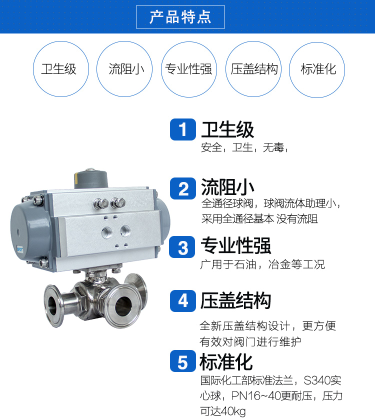 SEFORT氣動(dòng)三通卡箍球閥/快裝球閥 SEFORT氣動(dòng)三通卡箍球閥/快裝球閥